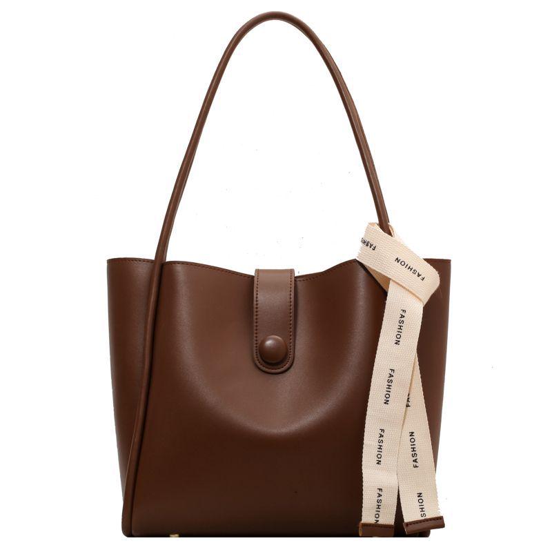 2024 Retro Tragetasche mit großer Kapazität: Damen Herbst/Winter Schultertasche für Arbeit & Pendeln