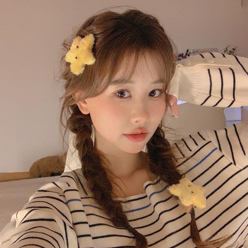 

Пушистая заколка для волос «Звездная акула» - Милая японская заколка для волос на осень/зиму