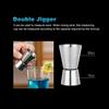 700ml Stainless Steel Cocktail Set Boston Shaker Mixer Drink Making Tool Kit 11pcs for Home Bar Use Black+Silver
