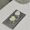 2pcs Heart Shaped Bathroom Water Tank Buttons Nail Protector Toilet Pusher  Water Tank