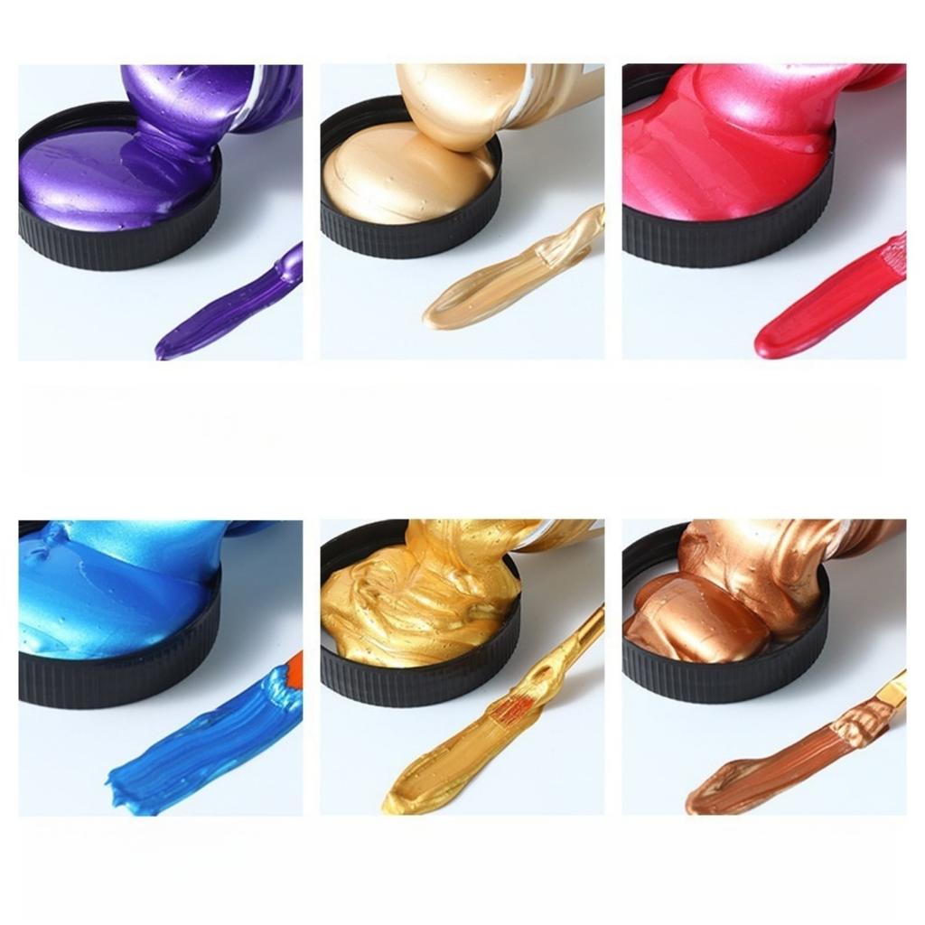 100ml Matte Acrylic Paint Bundle Premium Colors Non Crack Formula for Rock Painting Fabric Canvas Wood Crafts Waterproof Art Sup