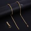 HIYEE 1.5 To 3 MM Thick Stainless Steel Box Chain Necklaces For Men And Women Jewelry Link Chokers With 18 To 24 Inches