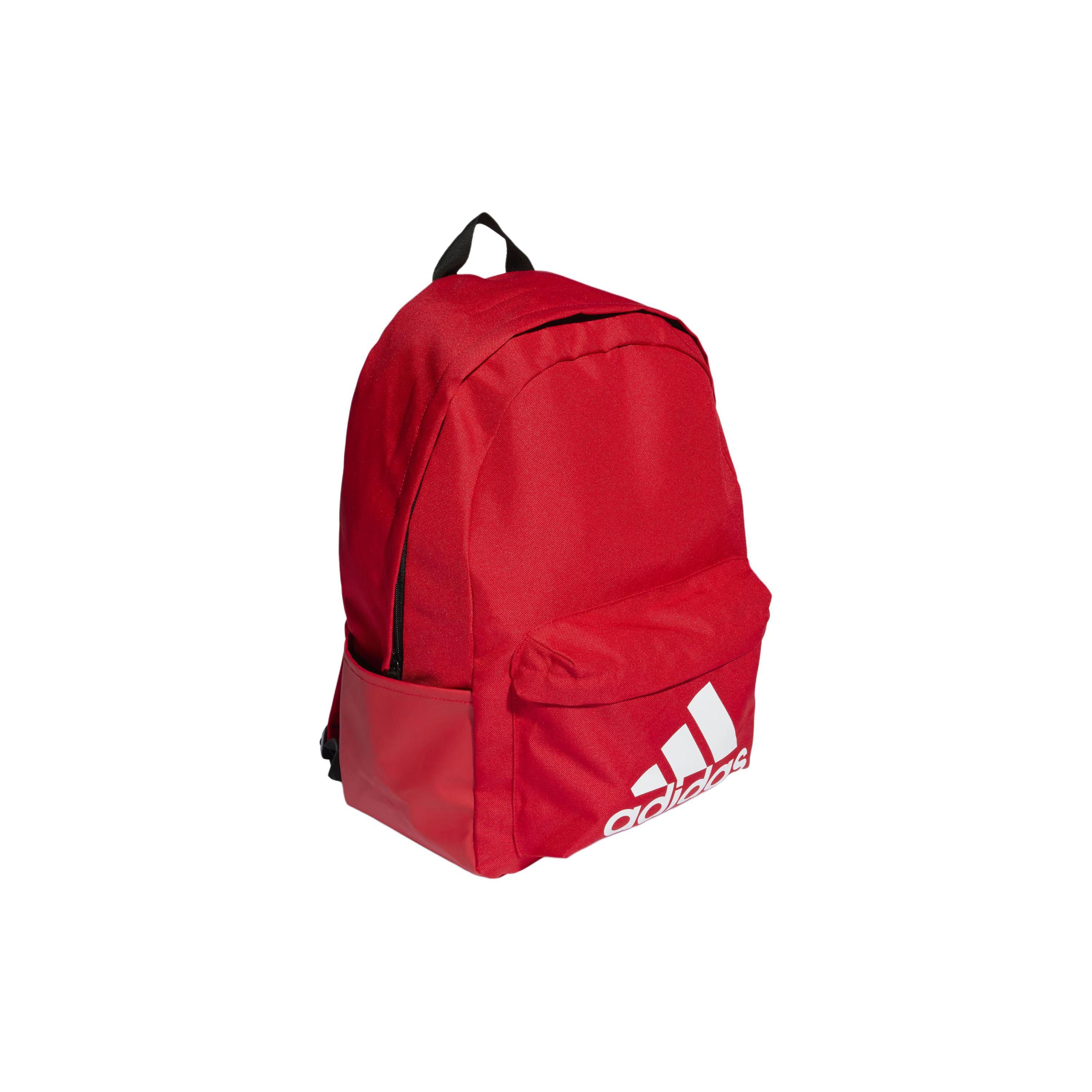 

Adidas Classic Sport Badge Fabric Backpack Unisex Backpack Crimson White IL5809 Scarlet & White