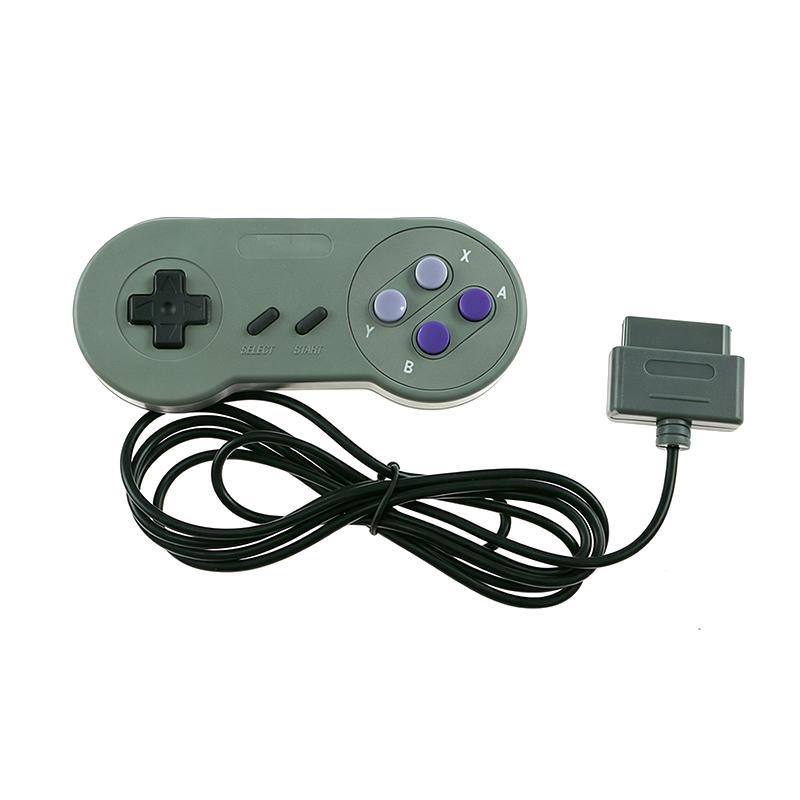Wired SNES Retro Game Controller Responsive Press Buttons Durable Material for Classic Game Home Play