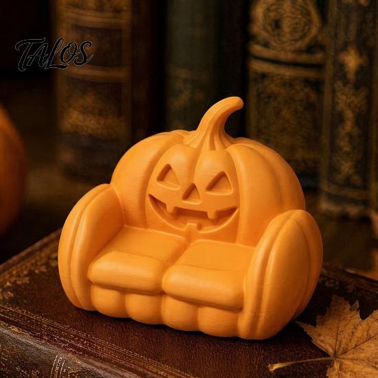 Festive Halloween Home Decor Jewelry Tray, 3D Printed Ghost Pumpkin Couch Shaped Trinket Dish, Party Gothic Small Decorative Dish for Rings