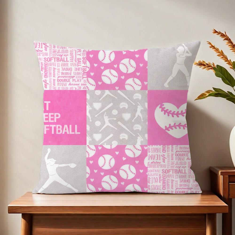 Softball Ppatternedd Bed Cushion Cover For Pillow Printing Sofa Decoration Home Car Room Coffee Shop Office Nordic Simplicity