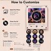 Custom Music Fridge Magnet, Personalized NFC Record Player Magnet Photo Collage Music Box Voice Note Gift