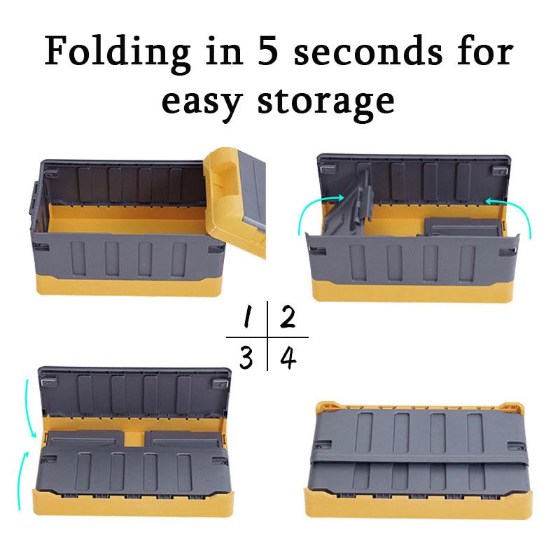 Car Storage Box Foldable Backup Camping Storage Box Firm Car Sorting Storage Box Home Stowing Tidying Automobiles Accessories