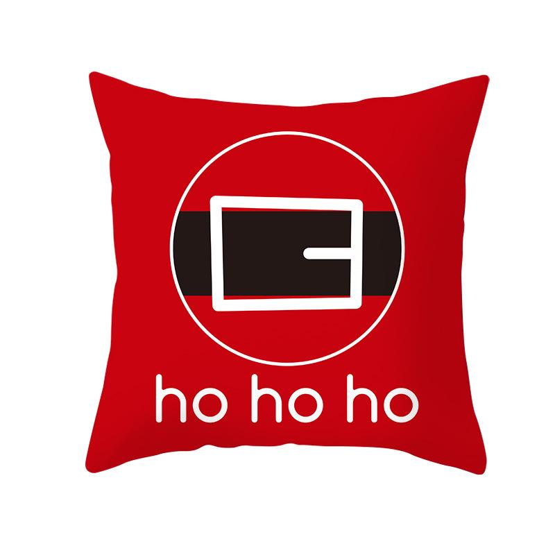 Red Series Christmas Peach Velvet Cushion Cover New Sofa Cushion Cover Square Cushion Cover