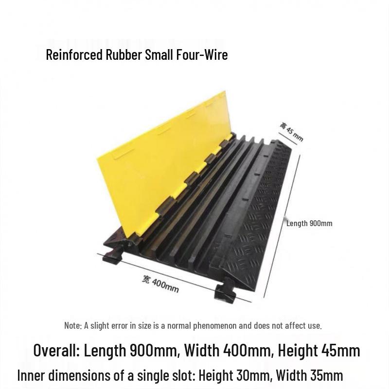 Indoor/Outdoor Cable Protection Rubber Trunking Speed Bump