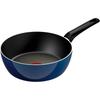 T Fal 22cm Deep Frying Pan Gas Only Royal Blue inTense D53383
