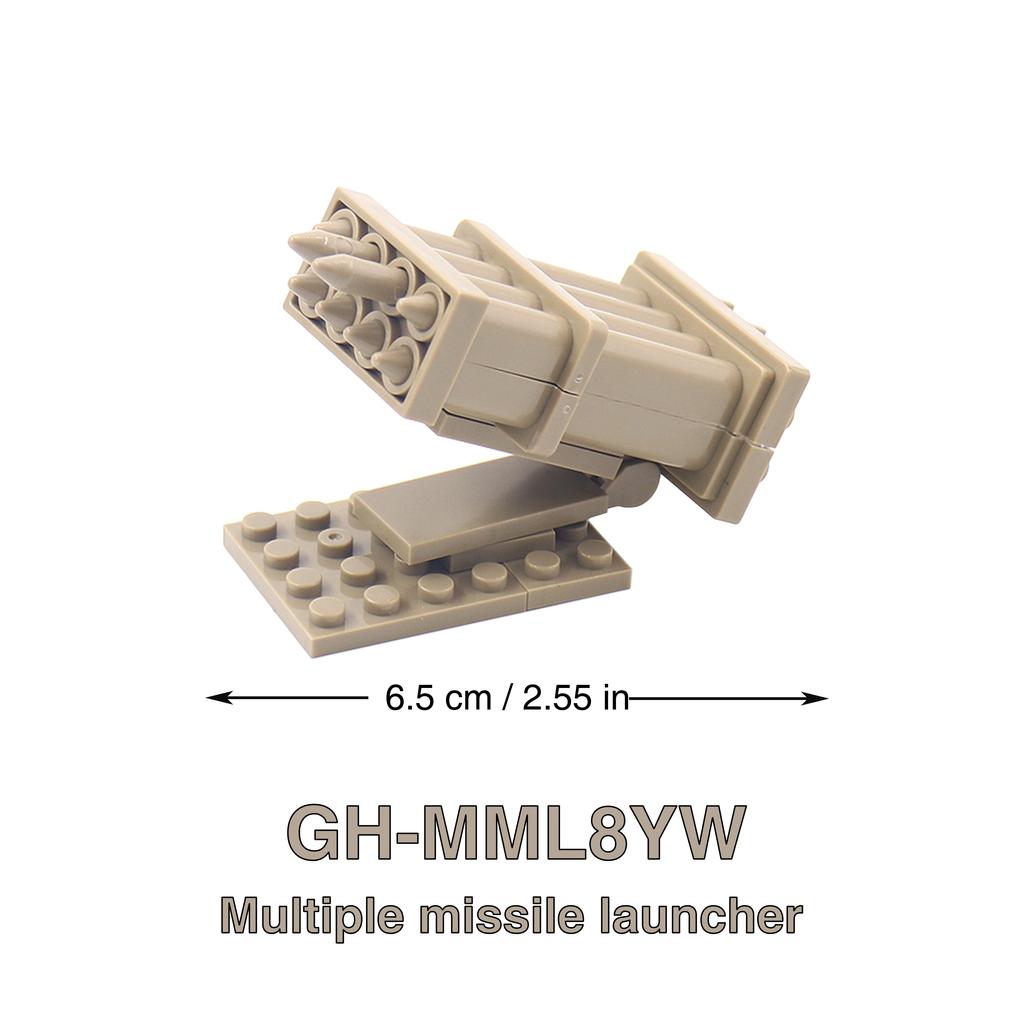 WW2 88mm Flak Gun Cannon Rocket Artillery Military Army War Weapons Soldier MOC Playmobil Scale Model Building Block Children Kid Toy