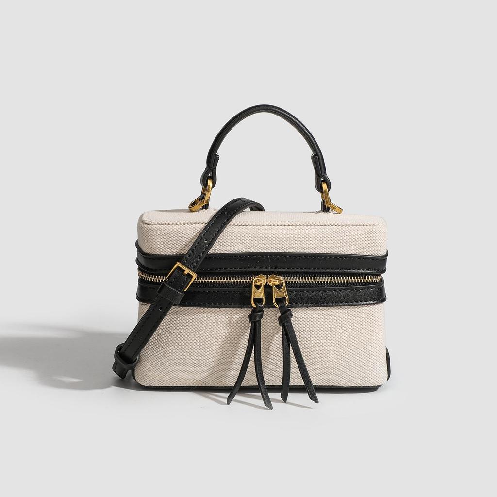 Fashion Box Women Handbags Designer Thick Canvas Shoulder Crossbody Bags Casual Spring and summer Small Purses 2024 bolso mujer