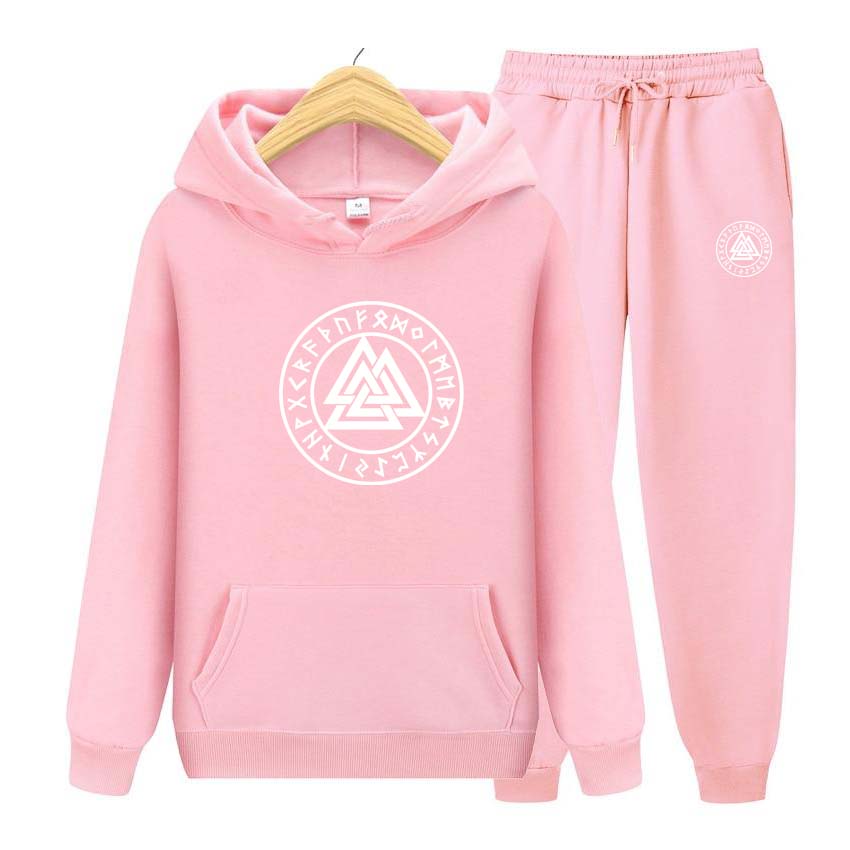 Men's and Women's Spring Fleece Sportswear Two Piece Set Printing Men Womens Hoodies Tracksuits Jogger Pants Thick Warm Clothes