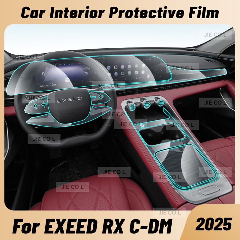 Anti-scratch Car Interior Center Console Media Dashboard Navigation TPU Protector Film For EXEED RX C-DM 2025 Sticker