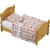 Sylvanian Families EPOCH Single Bed Furniture ST Mark Certified Toy for Dollhouse Ages 3+