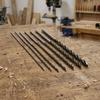 7pcs Drill Bit Long Wood Drill Bit Set 4-12mm Spiral Brad Point Bits 300mm Length For Deep Drilling Woodworking Tools Parts