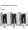 Men's Fleece-Lined Corduroy Joggers: Autumn/Winter Elastic Waist Casual Pants, Korean-Style Trendy and Versatile.