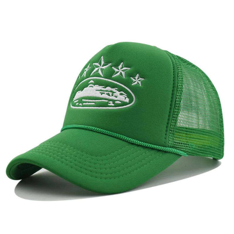 Devil Island American Style Street Retro Embroidered Baseball Cap Men'S Truck Hat Breathable Casual Adjustable Polyester Fiber