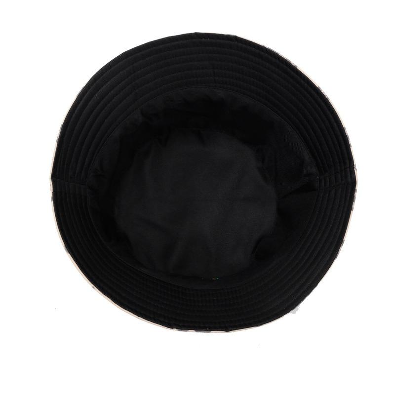 New trendy brand bucket hat trendy men and women new fashion pot hat personalized color double-sided outdoor sun hat