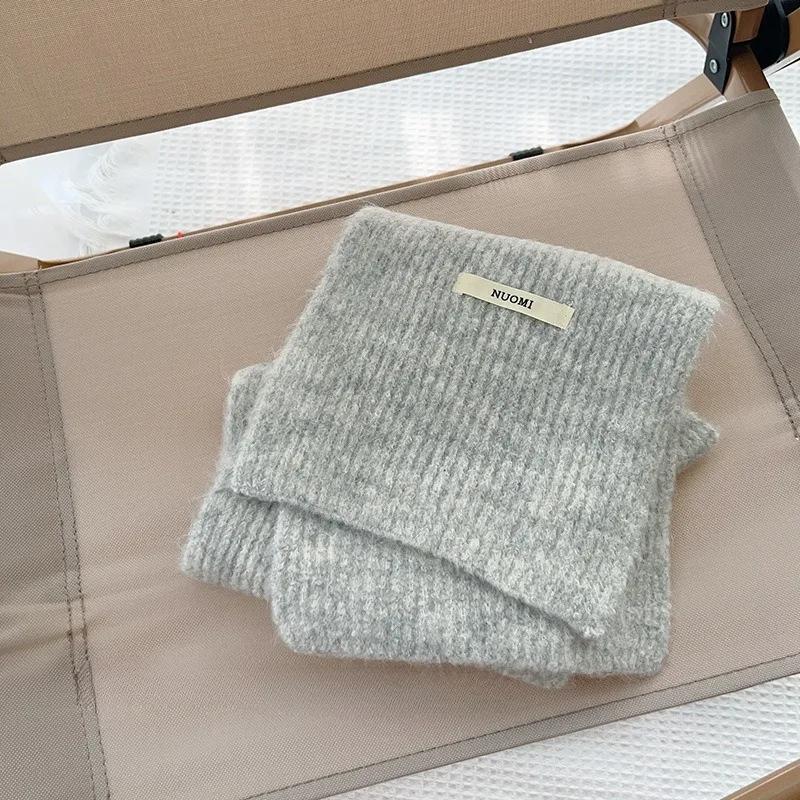 1-8Years Wool Versatile Children's Scarf Autumn and Winter Knitted Warm Scarves for Boys and Girls Trendy Windproof Headscarf