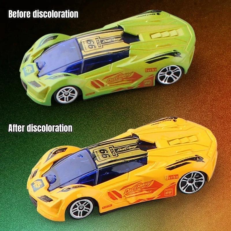 Magic Color Changing Racing Car Model 1:64 Temperature Sensitive Inertia Pull Back Cars Toys Crash-Resistant Durable Boys Gift