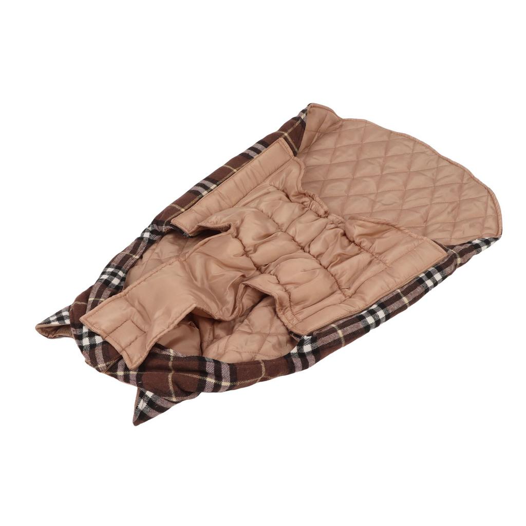 Hunde-Wintermantel, Weste, weiche Polyester-Baumwolle, Herbst, Haustier, kaltes Wetter, Jacke für große Hunde, Kaffee