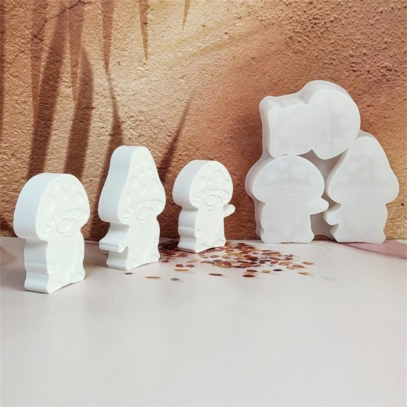 Reusable Mushroom Silicone Craft Molds Durable Candle Casting Creative Decoration For DIY Projects And Home Art