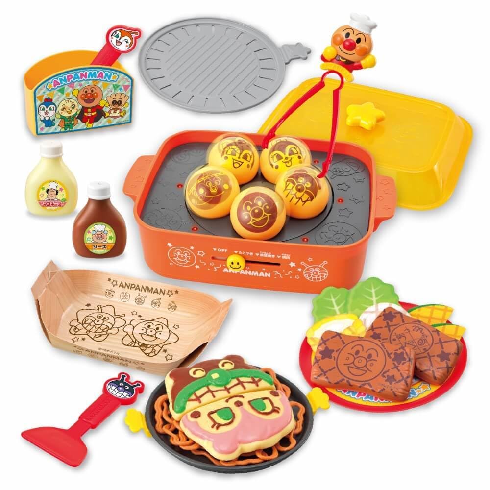 

JOYPALETTE Anpanman Yakiniku! Takoyaki! Teppanyaki! 3-Way Talking Hot Plate DX