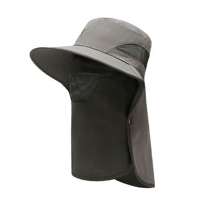 Abnehmbarer Outdoor-Sonnenhut mit breiter Krempe zum Angeln