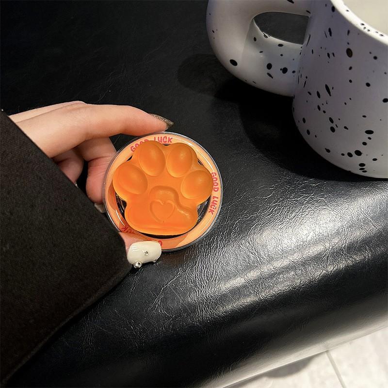 Cute Fun Blue Matte Cat Paw New Magnetic Suction Small Cartoon Funny Phone Holder Korean Style Back Patch Airbag
