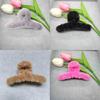 Plush Hair Catchs Hair Barrettes for Thick Hair Furs Hair Claw Clips Jewelry