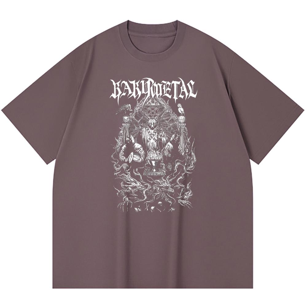 230 g/m² 100% Baumwolle Heavy Metal T-Shirt Rockband Beliebte Musik Druck Unisex Schweres Baumwoll-T-Shirt
