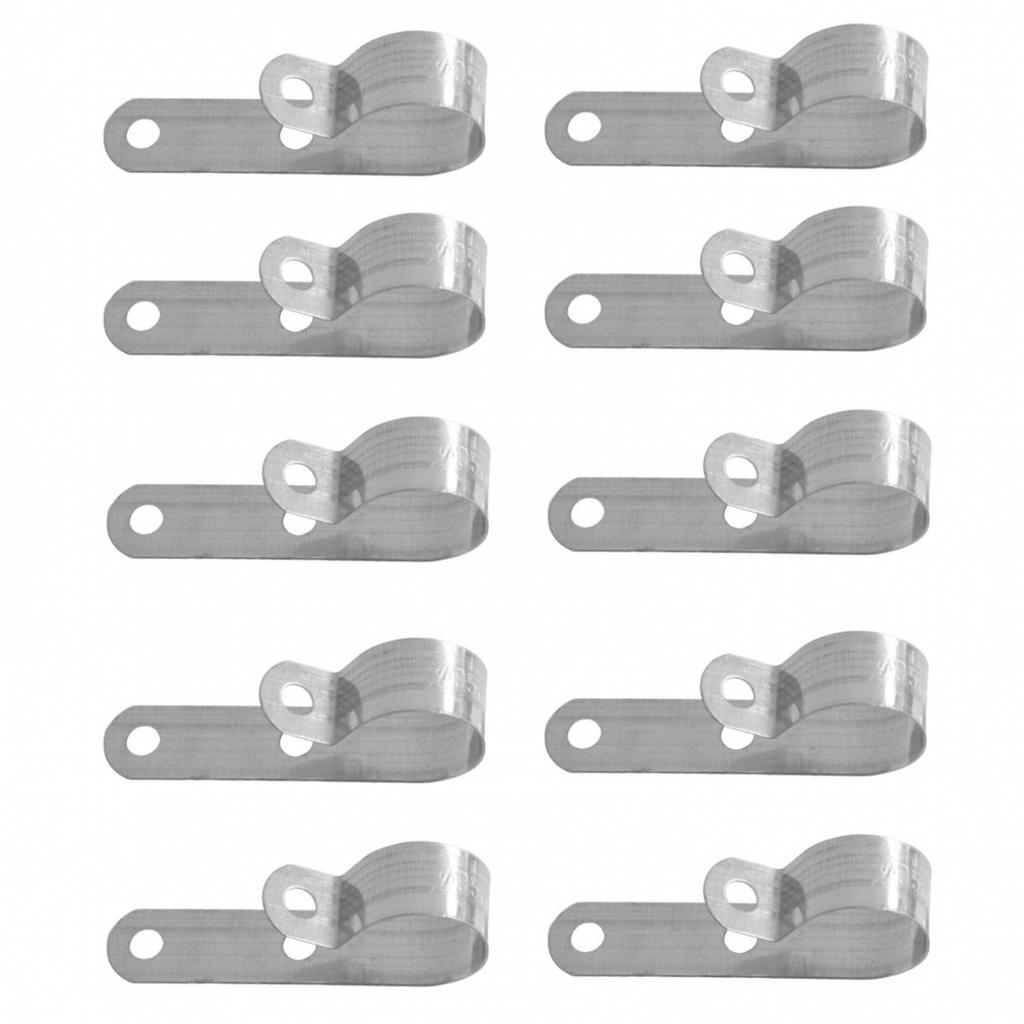 410PC Silver Exhaust Pipe P Clip for Webasto Air Diesel Parking Heater