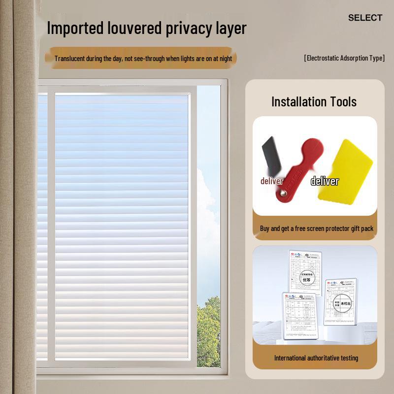 Thick Frosted Privacy Window Film for Bedrooms & Living Rooms