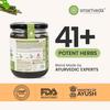 Smartveda Prash Amrit Chyawanprash Zuckerfrei 500g | Ayurvedische Mischung aus 40+ Bio-Kräutern | Hilft, den Blutzuckerspiegel zu kontrollieren | Kleine Chargen, Glasgefäß