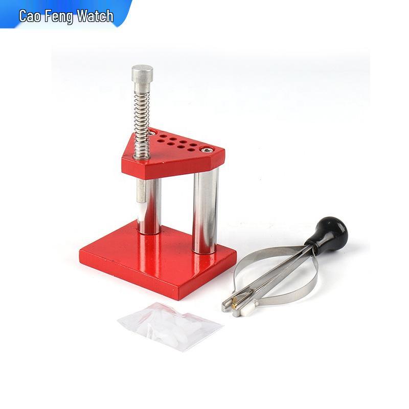 Zeigerabzieher-Werkzeugsatz: Inklusive Minuten-, Stunden-, Sekundenzeigerabzieher, Zeigeraufsetzer und Zangen.