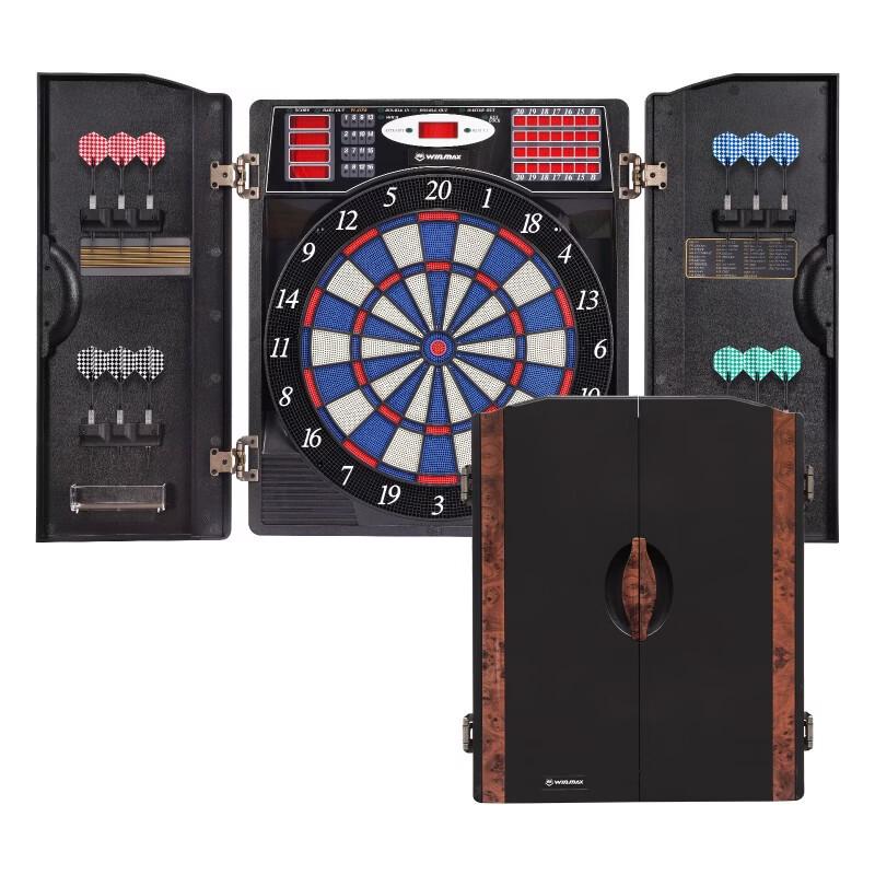 Weimasi Premium Cabinet Electronic Soft-Tip Dartboard Set