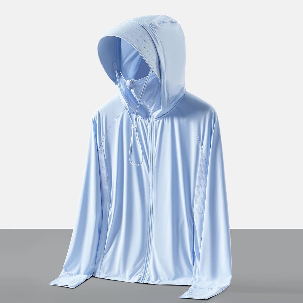 Women’s Summer UPF 100 Sun Protection Jacket Lightweight Breathable UV Protection Hoodie with Detachable Wide Brim Hat