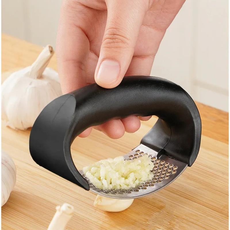 Edelstahl Knoblauchpresse Crusher Manueller Knoblauchwolf Knoblauchhacken Werkzeug Obst Gemüse Werkzeuge Küchenzubehör Gadget