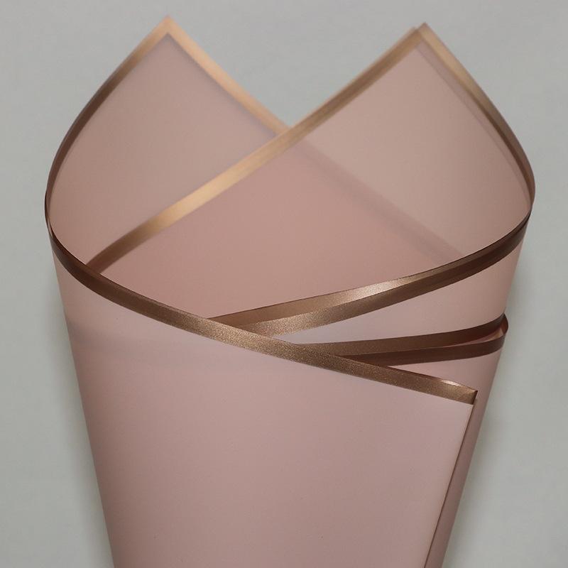 Bordo Dorato, Pellicola Gelatinosa, Carta da Regalo Floreale, Materiale, Impermeabile, Di Lusso, Carta da Regalo Floreale, Negozio di Fiori per Bouquet