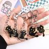 Black Cat Black Cat Keychain Acrylic Cute Black Cat Pendant  Mobile Phone Pendant