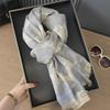 Elegant Dual-Sided Imitation Cashmere Scarf - European & Korean Style for Autumn/Winter