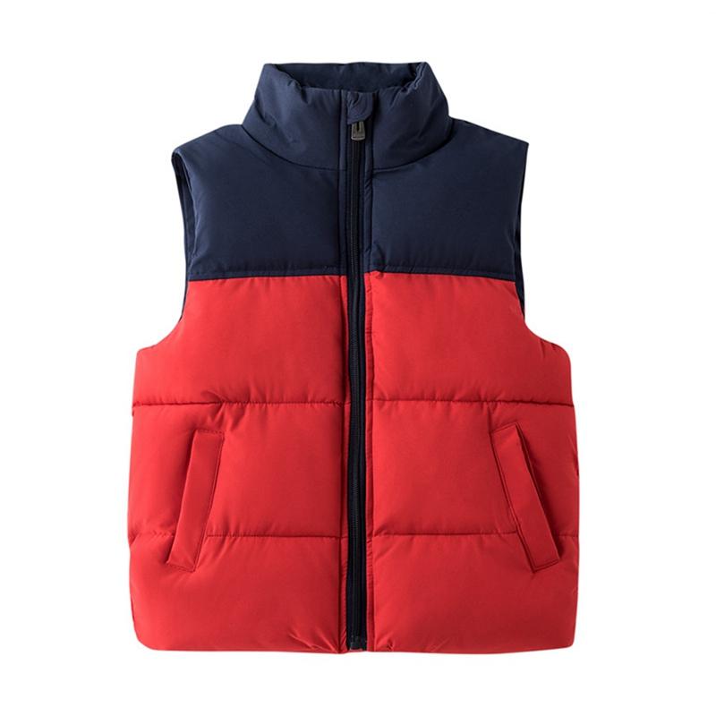 

Детский зимний теплый жилет без рукавов на молнии для детей 3-8 лет 130