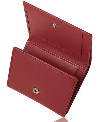 Mieno Mini for Men and Women Genuine Wallet, Compact, [Selected Leather, Tri-Fold, Compact] (Red)