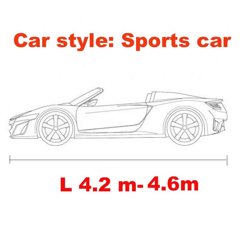 

For Sports Car Sedan SUV Beauty Styling Universal Stretch Car Cover Sunproof Windproof Dustproof Scratch Resistant UV Protection Black