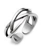 Blancier Modern Bl267R1274 Open Ring Wave Women'S Ring
