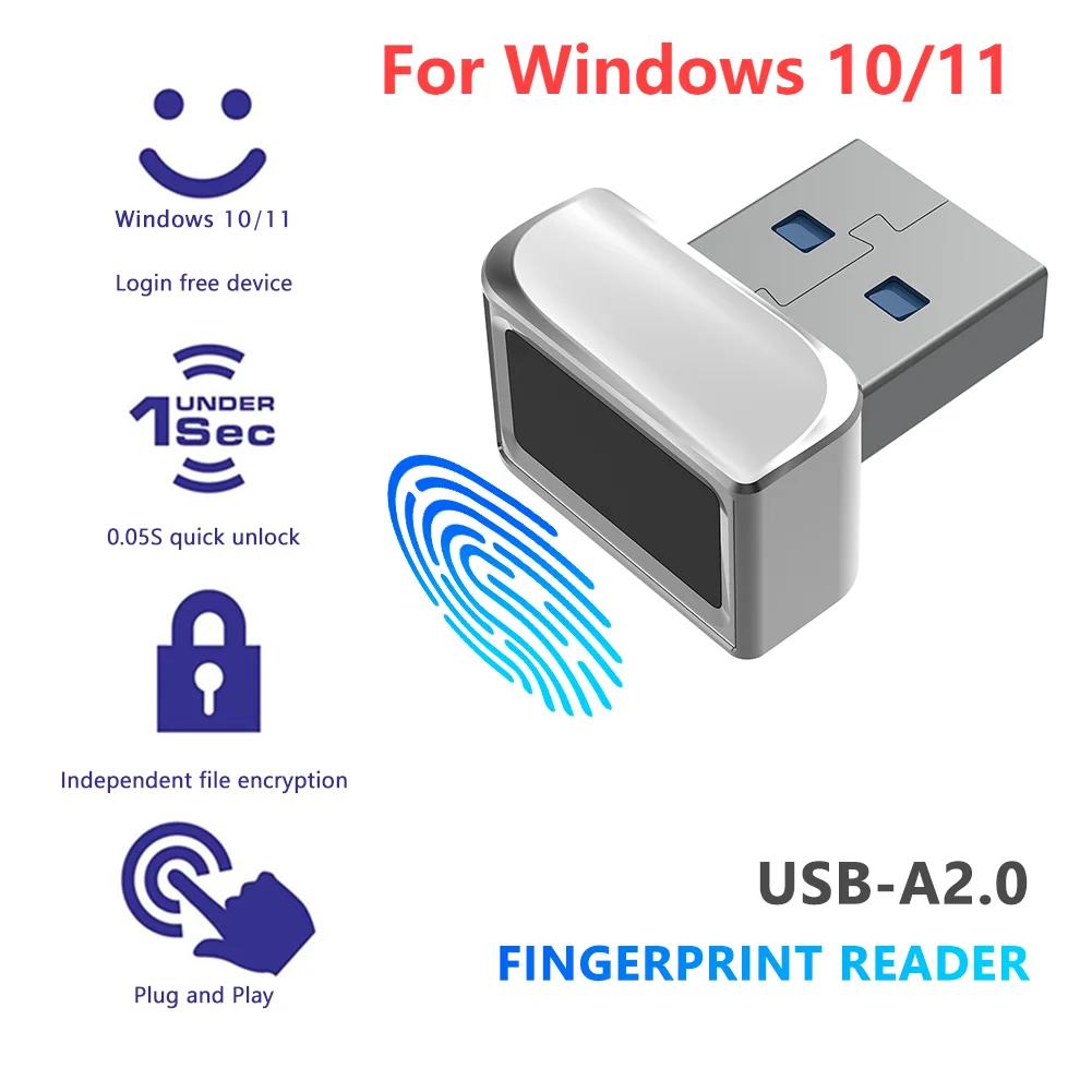 U6 U7 U8 USB Fingerprint Reader For Windows 10 Hello PC Laptop Fingerprint Reader Password-Free Login USB Module