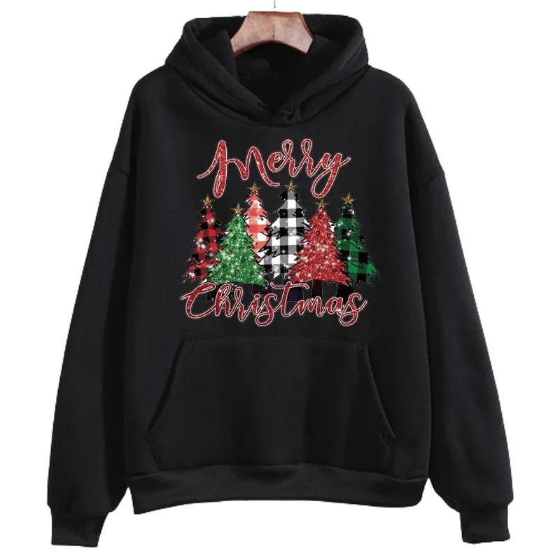 

Pattern Hoodie Christmas Printed Fashion Sweatshirt Hip Hop Casual Unisex Autumn Winter Fleece Streetwear Tops Male Sudaderas 3XL