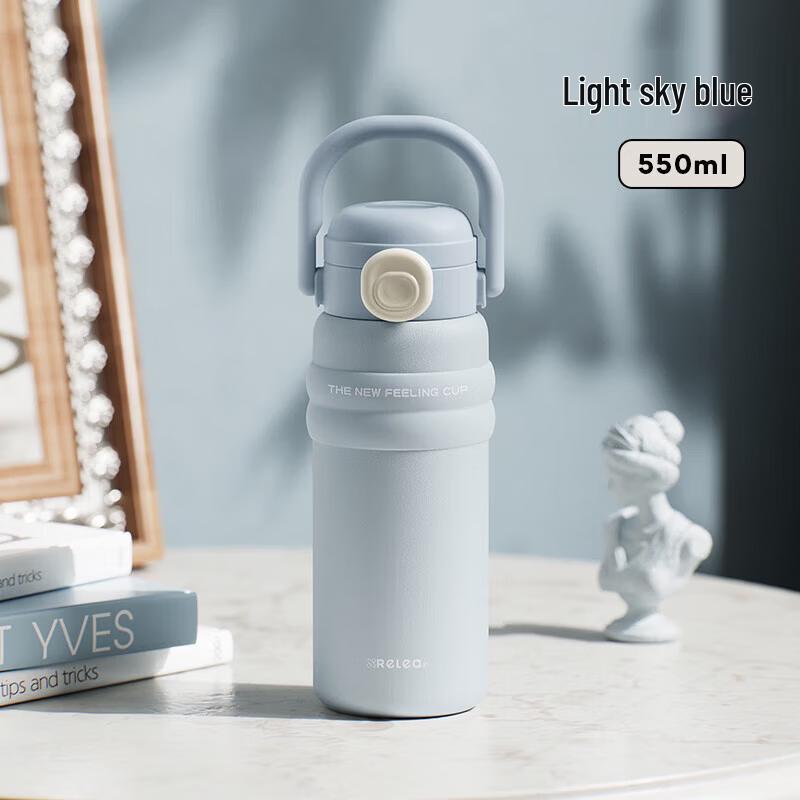 PURLAND Kids  316L Stainless Steel Straw Thermos